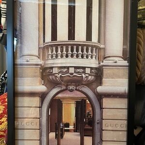 Gucci Beige and Brown Architectural Print